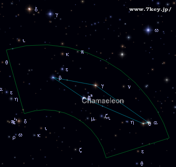 星図：カメレオン座