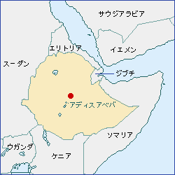 エチオピアの場所