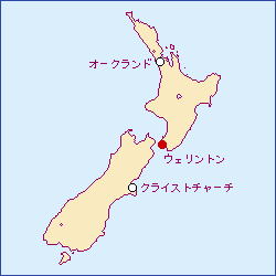 ニュージーランドの場所