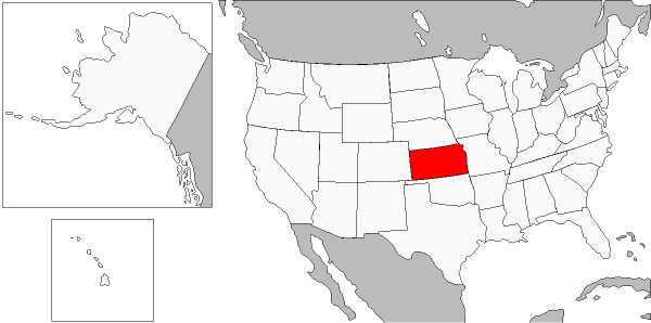 カンザス州の位置