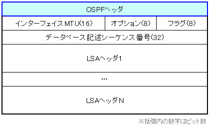 OSPF DBDパケットフォーマット